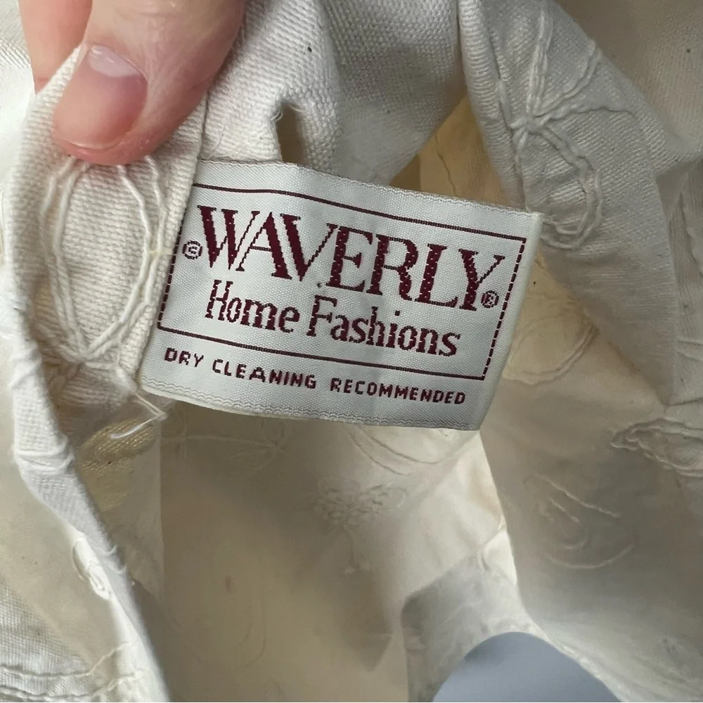 Waverly floral embroidered